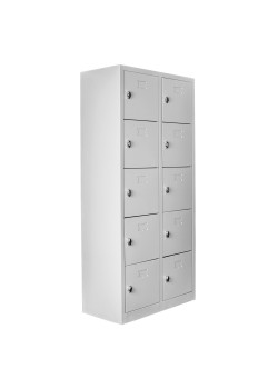 Sac Dolap Ofis 10 Gözlü Öğretmen Öğrenci Dolabı Gri