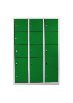 Sac Dolap Ofis 15 Gözlü Öğretmen Öğrenci Dolabı Gri-Yeşil Sac Dolap Ofis 15 Gözlü Öğretmen Öğrenci Dolabı Gri-Yeşil
