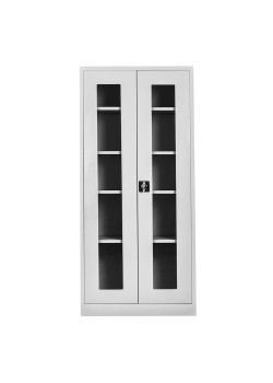 Sac Dolap Ofis 198 lik Camlı Dosya Dolabı Gri