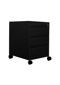 Sac Dolap Ofis 3 Çekmeceli Keson Siyah