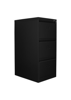 Sac Dolap Ofis 3 lü Klasör Dolabı Siyah