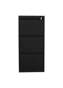 Sac Dolap Ofis 3 lü Klasör Dolabı Siyah