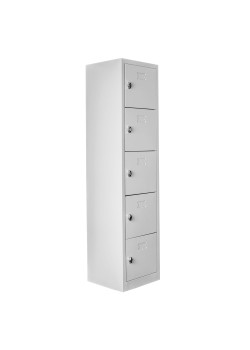 Sac Dolap Ofis 5 Gözlü Öğretmen Öğrenci Dolabı Gri