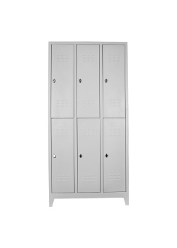 Sac Dolap Ofis 6 Lı Standart Soyunma Dolabı Gri