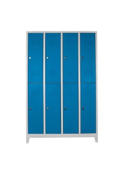 Sac Dolap Ofis 8 li Soyunma Dolabı Gri-Mavi