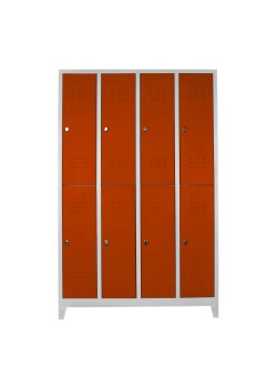 Sac Dolap Ofis 8 li Soyunma Dolabı Turuncu Sac Dolap Ofis 8 li Soyunma Dolabı Turuncu