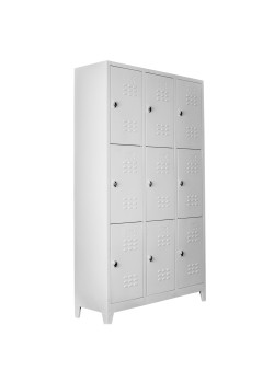 Sac Dolap Ofis 9 lu Standart Soyunma Dolabı Gri Sac Dolap Ofis 9 lu Standart Soyunma Dolabı Gri